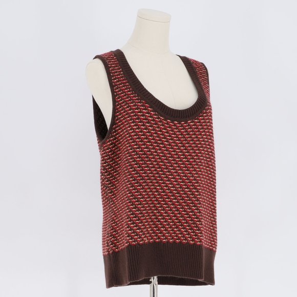 Talbots Brown Angora Blend Sweater Tank Vest Size L - Picture 2 of 6